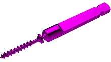 Foot compression bone screw Snap-Off handbreak-offmetallic