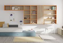 Wall-mounted shelf ORLEANScontemporarywoodenbedroom