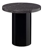 Contemporary side table CT09 ENOKIsteelmarbleoak