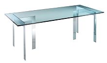 Contemporary table FRAMEglassrectangular