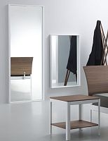 Contemporary bedside table PLANEwoodenrectangularwith drawer