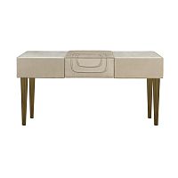 Contemporary dressing table Tuscanysolid woodCarrara marble1-seat