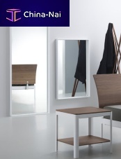 Contemporary bedside table PLANEwoodenrectangularwith drawer