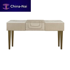 Contemporary dressing table Tuscanysolid woodCarrara marble1-seat