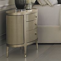 Contemporary bedside table A DREAM COME TRUElacquered woodwood veneerlacquered wood base