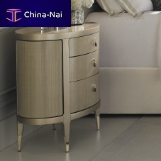 Contemporary bedside table A DREAM COME TRUElacquered woodwood veneerlacquered wood base