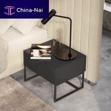 Contemporary bedside table GALAmetalmetal baserectangular