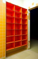 Contemporary shoe rack HPL