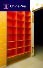 Contemporary shoe rack HPL