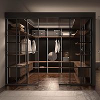 Corner walk-in wardrobe RI-VISTAmodularwall-mountedcontemporary