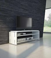 Contemporary TV cabinet CHARISMA 7/8hi-fiwoodenwhite