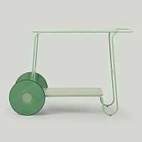 Contemporary table FLOWsteelsteel baserectangular