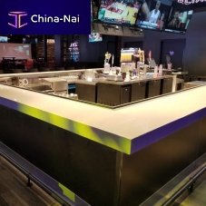 Epoxy counter top for barindoorwhite