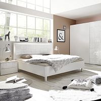 Double bed XAOScontemporarywith headboardoak