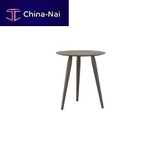 Scandinavian design side table PLAY oakwooden baseround