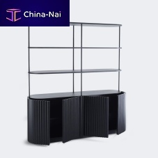 Free-standing bookcase ETERNELcontemporarysolid woodsteel