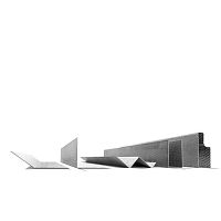 Hard metal profile U-shapedLH-shaped