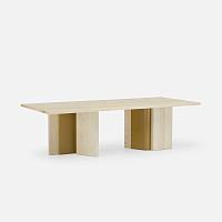 Contemporary dining table IZARwalnutashwhite oak