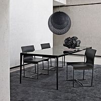 Contemporary table MirtoMDFglassmarble