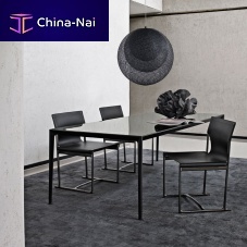 Contemporary table MirtoMDFglassmarble