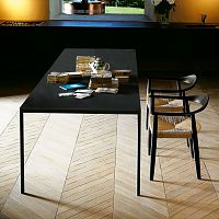 Contemporary table PUREsheet steelpolyesterpainted aluminum base
