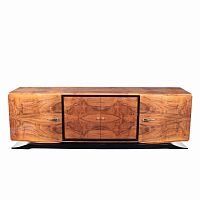 Art Deco sideboard SB001glossy lacquered woodrosewoodwith swing doors