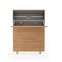 Wall-mounted desk LESScontemporarywoodenhome office