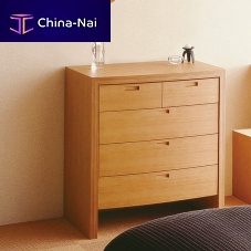 Contemporary chiffonier STRIPE DR-80walnutwood veneersolid wood