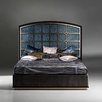 Double bed CVL023BBcontemporaryupholsteredwith headboard