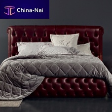 Double bed OPERA LIRICOChesterfieldupholsteredwith headboard