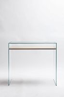 Contemporary sideboard table ZEN14wood veneertempered glassrectangular