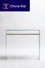 Contemporary sideboard table ZEN14wood veneertempered glassrectangular