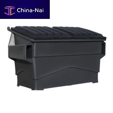 Plastic waste container 4-wheel