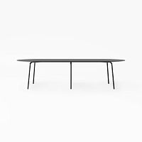 Contemporary table NEST laminatepowder-coated steel baseround