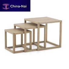 Contemporary nesting tables SALVOoakoak basesquare