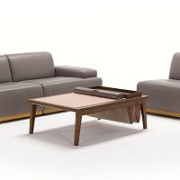 Contemporary coffee table KONGENSoakbeechrectangular