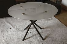 Contemporary table FIREaluminumroundcommercial