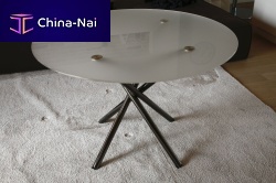 Contemporary table FIREaluminumroundcommercial