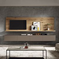 Contemporary TV wall unit Mobenia Basicslacquered MDFmelaminemodular
