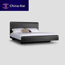 Double bed LINEGROUNDcontemporarywith headboardcustom