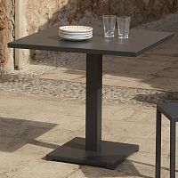 Contemporary table LUCEaluminumropealuminum base