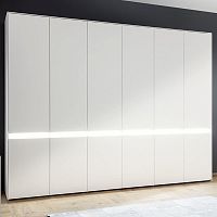 Contemporary wardrobe PULSOnatural oaklacquered woodwith swing doors