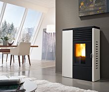 Pellet heating stove EDERA contemporarysteel