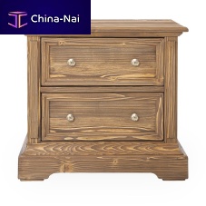 Traditional bedside table Patarapinepine baserectangular