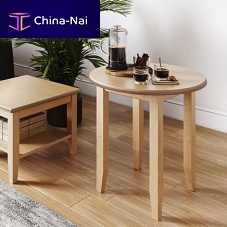 Contemporary side table LICHFIELDlaminatebeech baseround