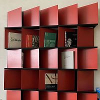Wall-mounted shelf FLAPcontemporaryaluminumsheet steel