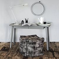 Free-standing desk LC 60contemporarywalnutstraight