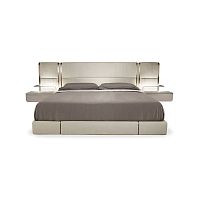 Double bed NOVABEDcontemporaryupholsteredwith headboard