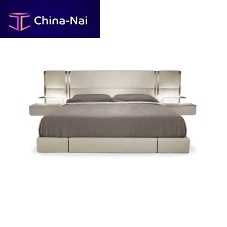 Double bed NOVABEDcontemporaryupholsteredwith headboard