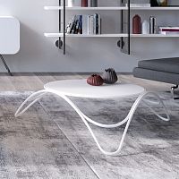 Contemporary coffee table ARMONIAoakwood veneerlacquered MDF